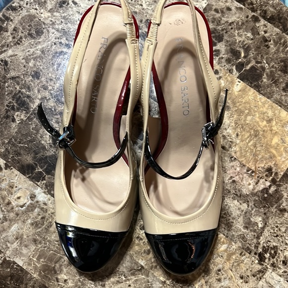 Franco Sarato Multi Patan Leather heels size 6 - Picture 2 of 5